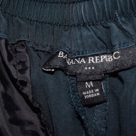 Banana Republic Navy Tencel Blend Drawstring Pants M - Picture 4 of 4